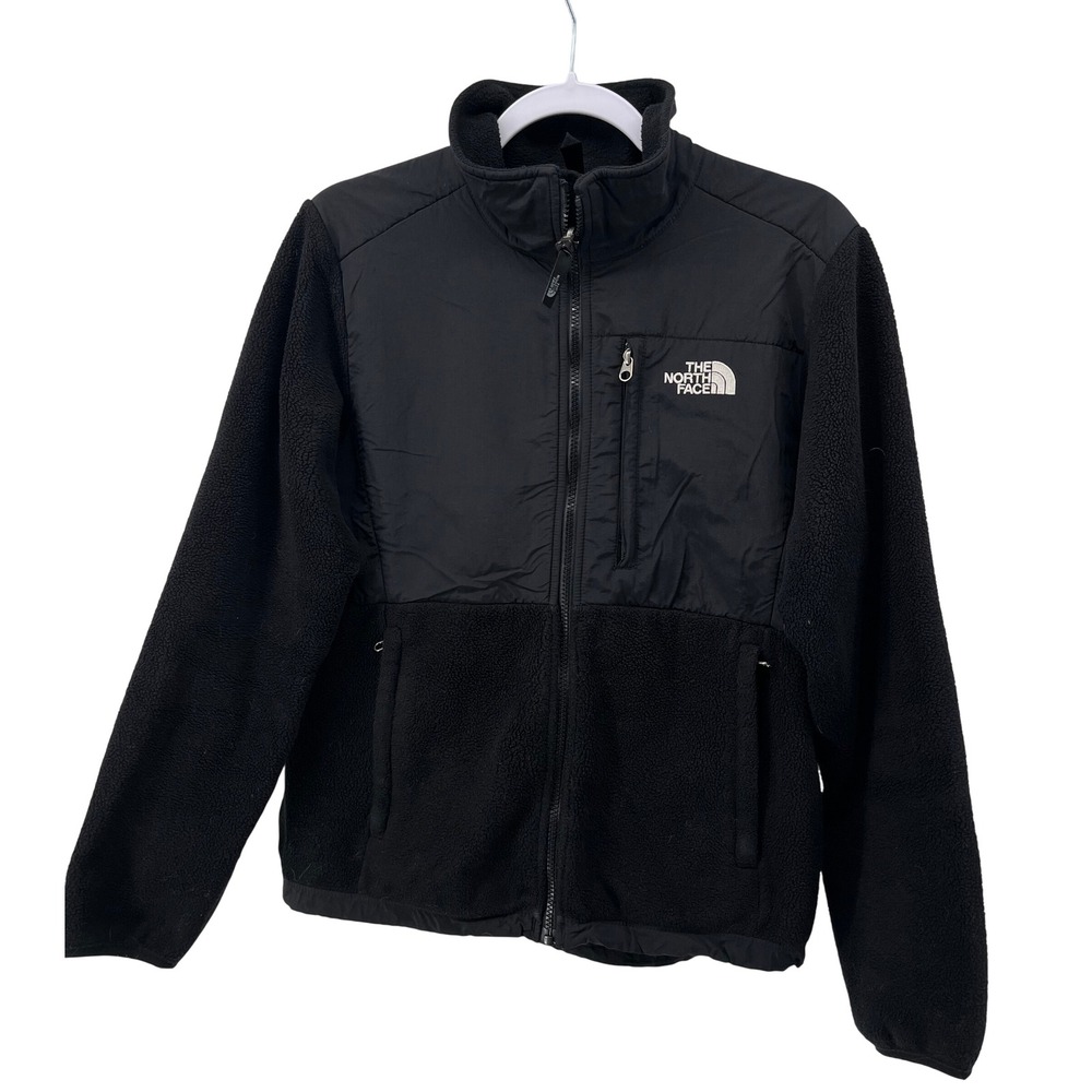 The North Face Denali Polartec Fleece Jacket Womens Medium Black Full Zip Coat